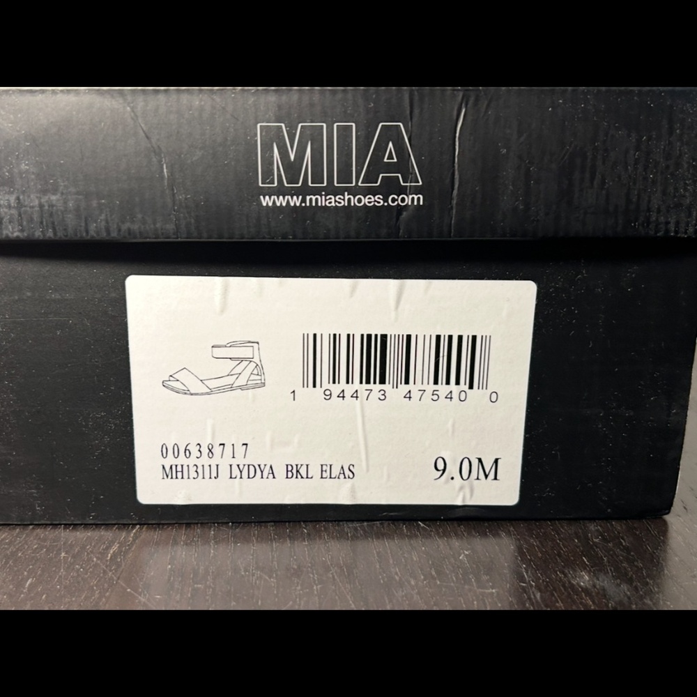 Mia Lydia Leopard Print Ankle Strap Sandals Shoes Black/Brown Womans Size 10M - Picture 16 of 16